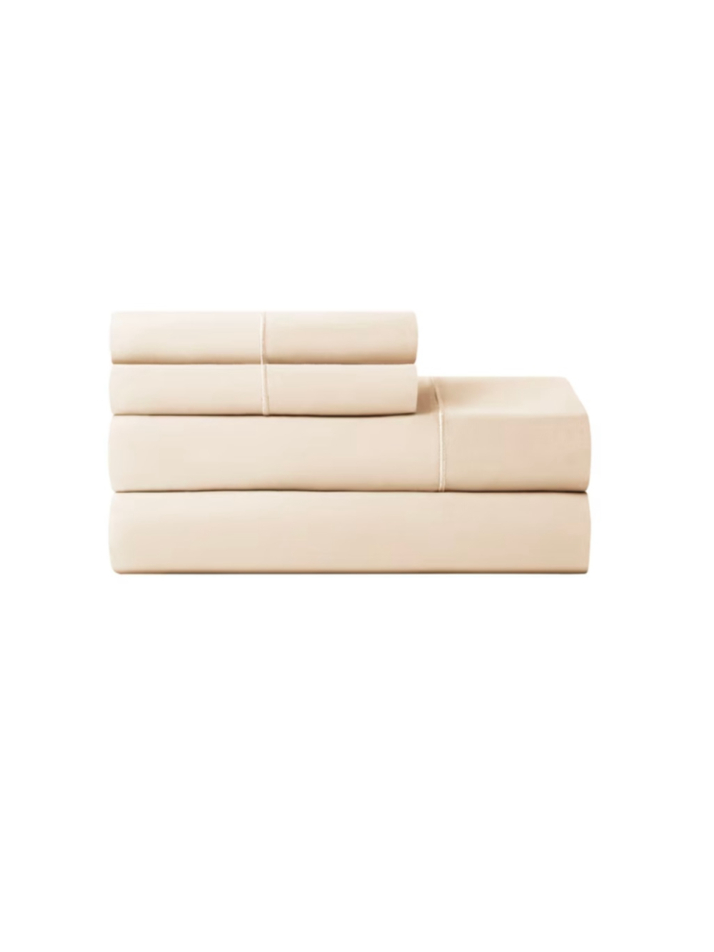 Hotel Style 4-Piece 600 Thread Count Egyptian Cotton Sateen Sheet Set, Tan, Full